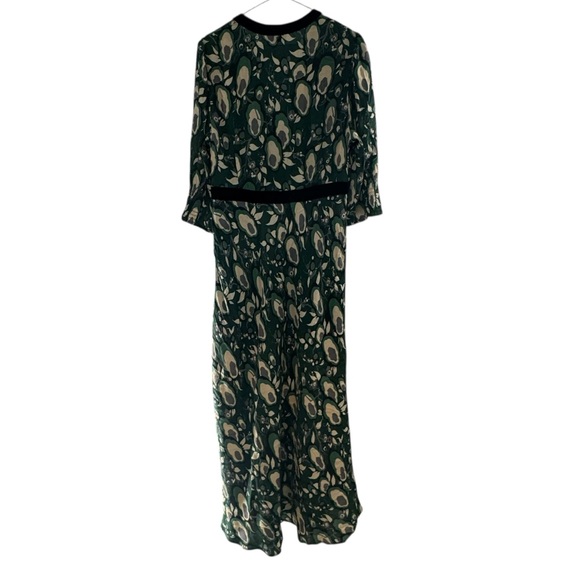 Rixo Petra midi dress green & black L / 10 - Picture 5 of 12